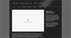 Desktop Screenshot of chrysalisfilms.com